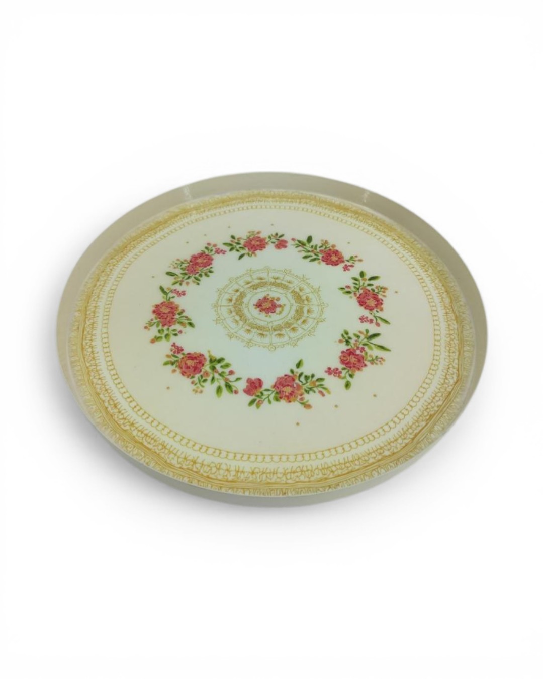 Poetic Romance"Royal Rose Medallion Charger"