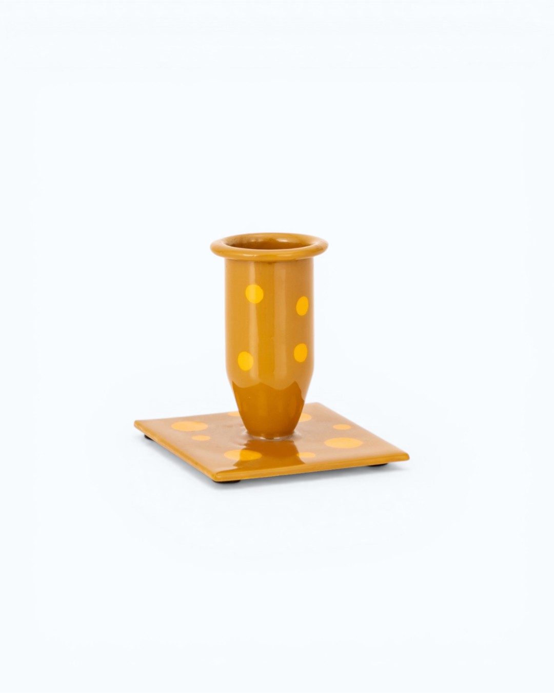 Playful Dots Square-Base Taper Holder
