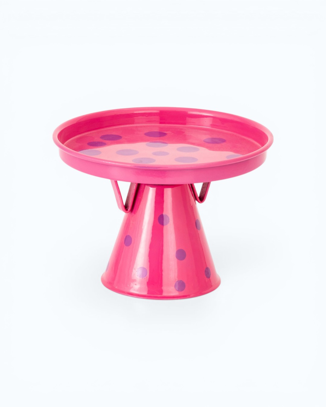 Playful Dots Fuchsia Conical Stand