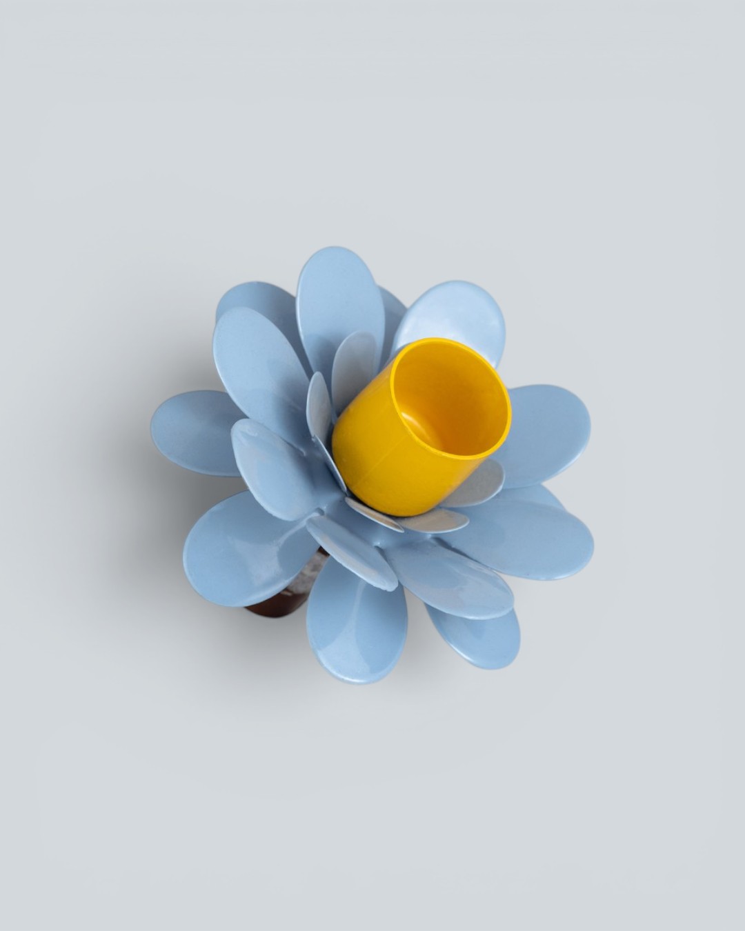 Playful Living Floral Blue & Mustard Yellow Holder