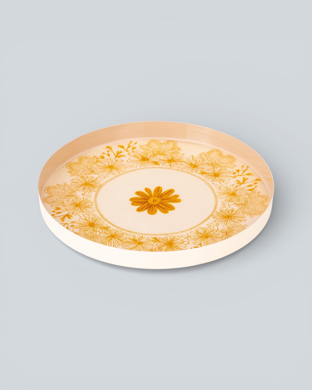 Poetic Romance "Golden Harvest Marigold Platter"