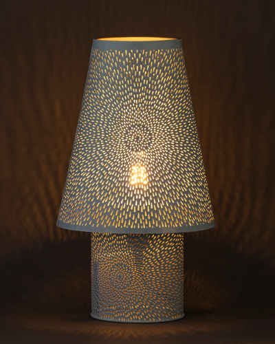 Sky Blue Sunburst Lamp