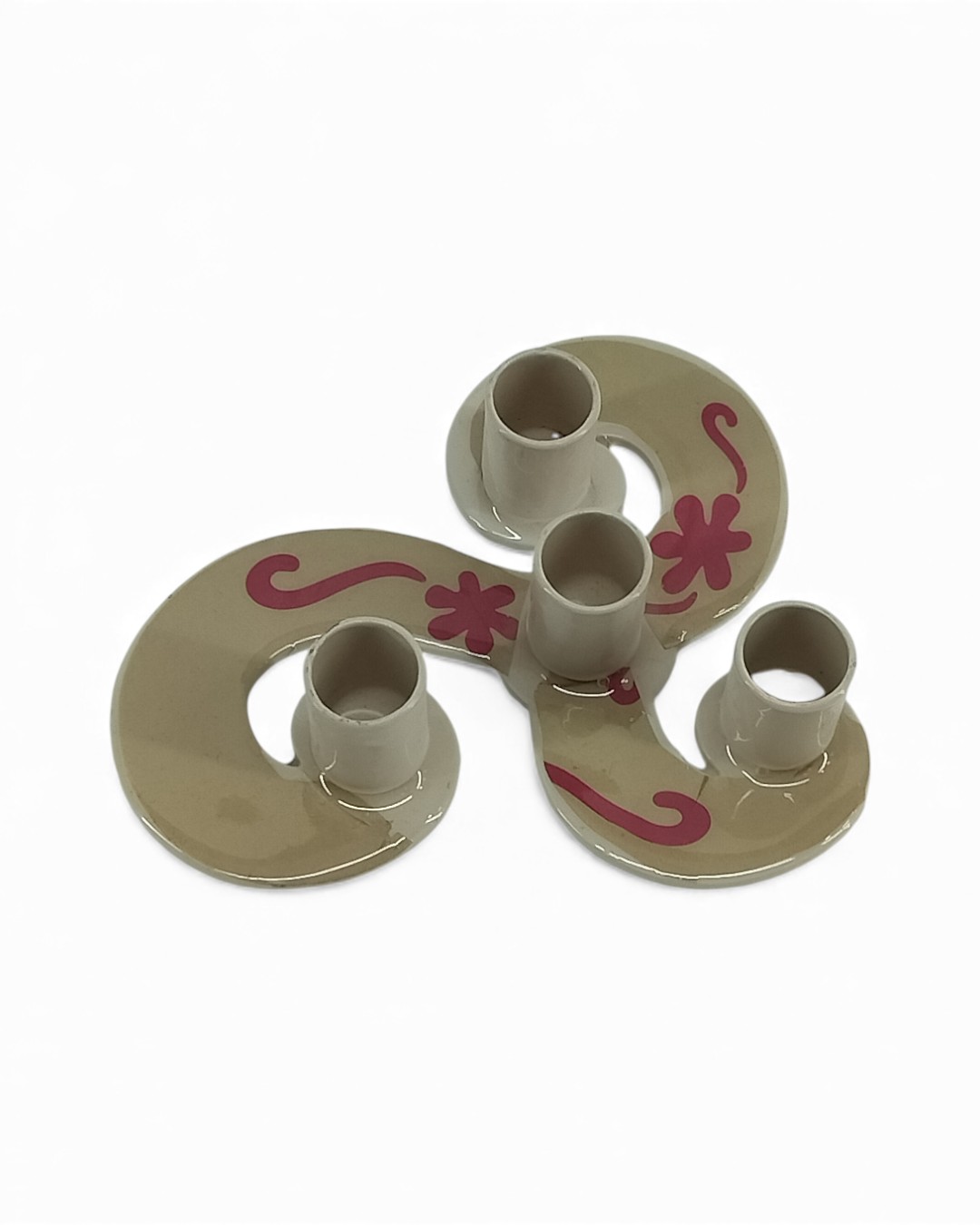Scrollwork Triple Coil design Candle Holder