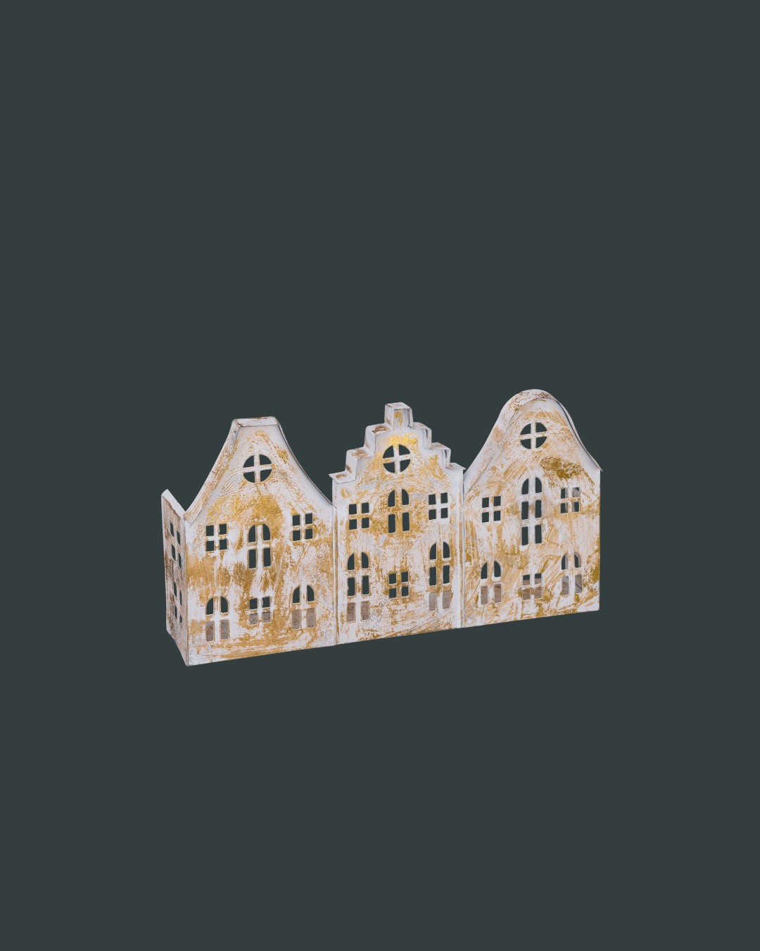 Antique Gold Row House Screen