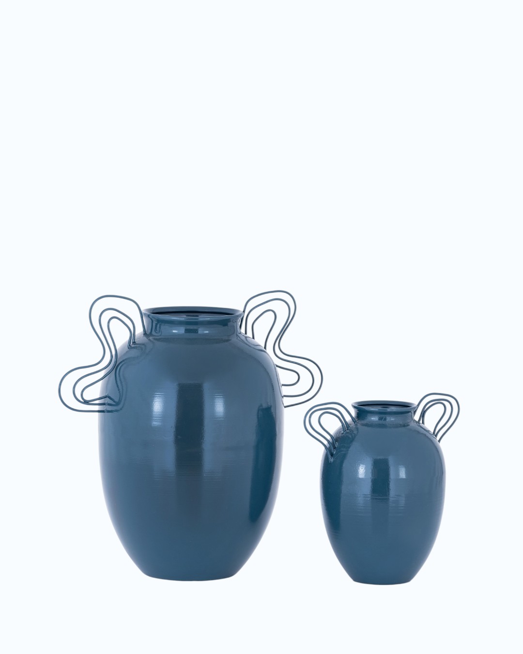 Distressed Charcoal Tapered Metal Planter