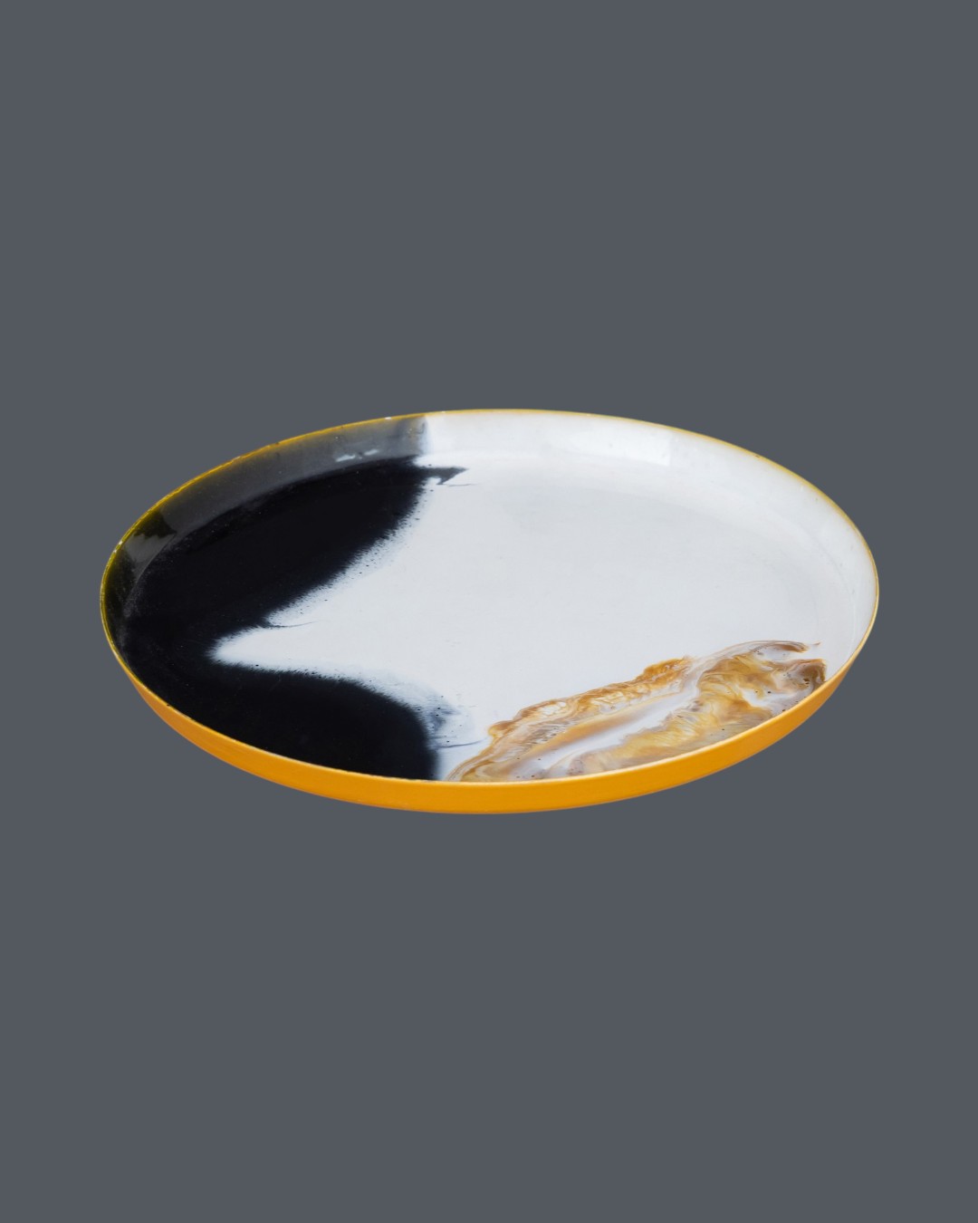 Molten Amber Ethereal Oval Plate