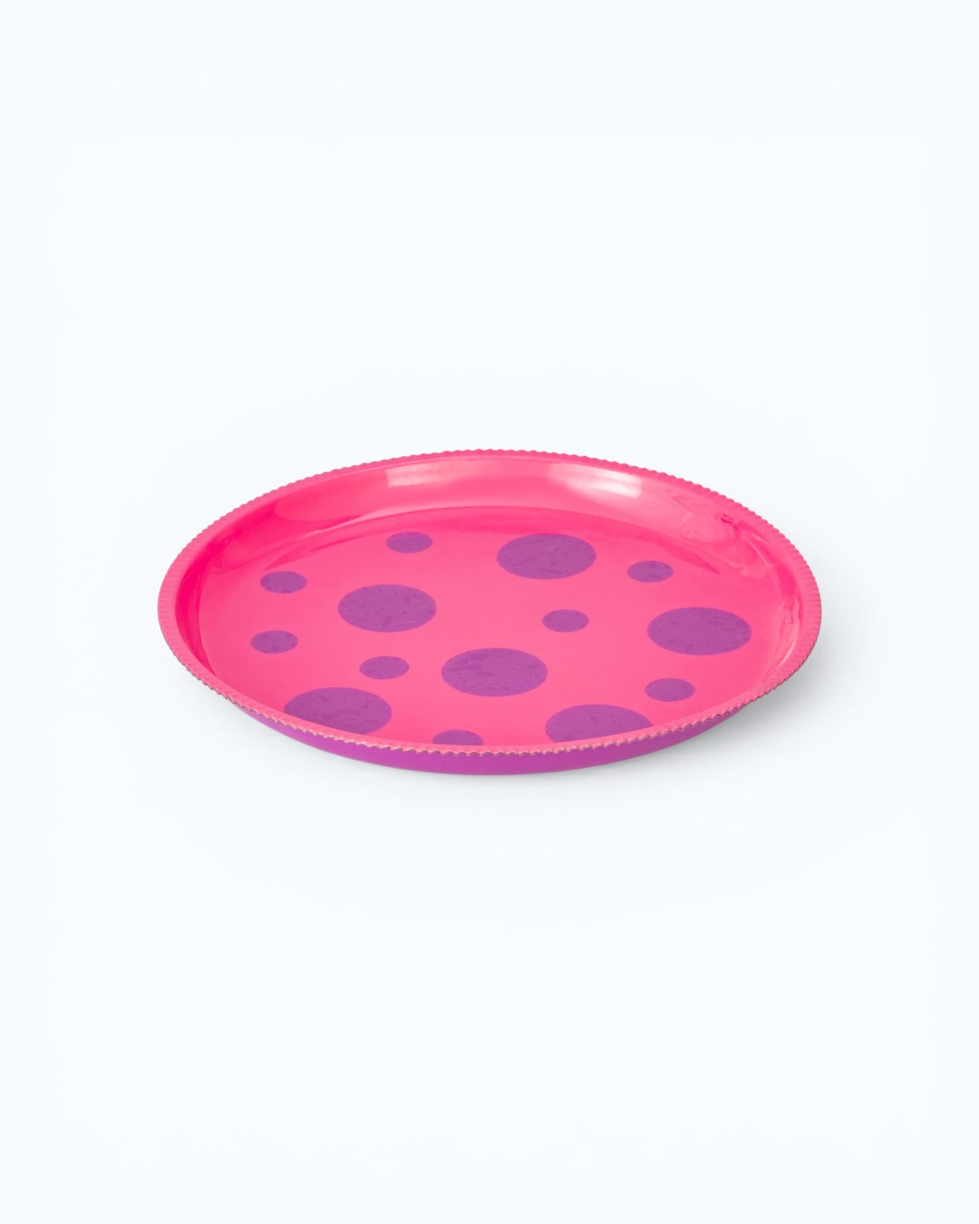 Playful Dots Bubblegum Pink Plate