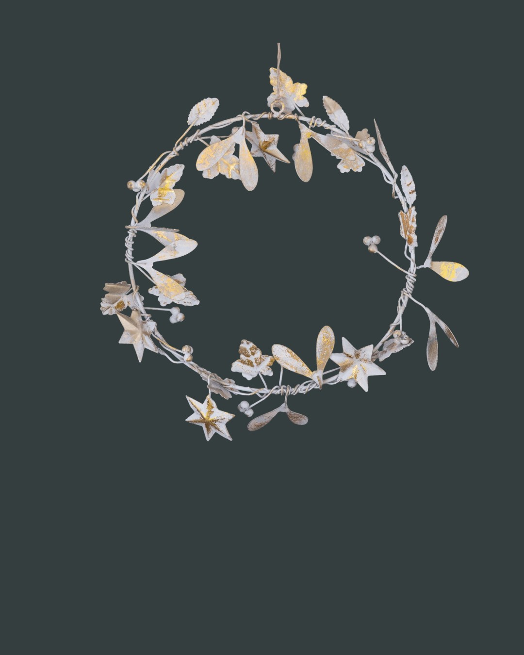 Antique Gold Star & Leaves Hangings