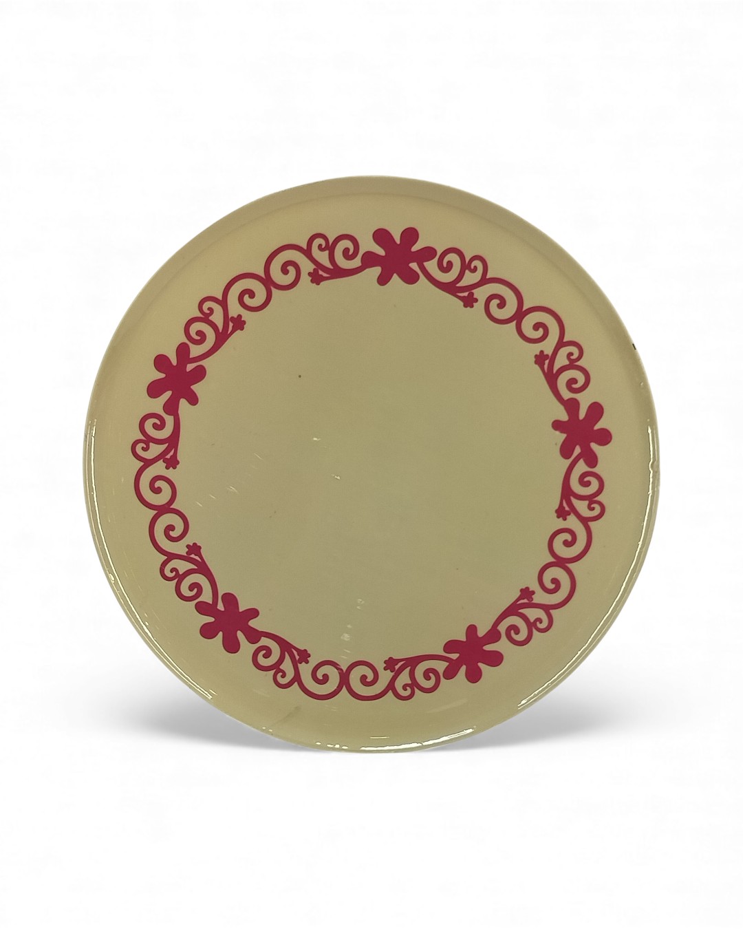 Scrollwork Chalk Round Border Plates A& B