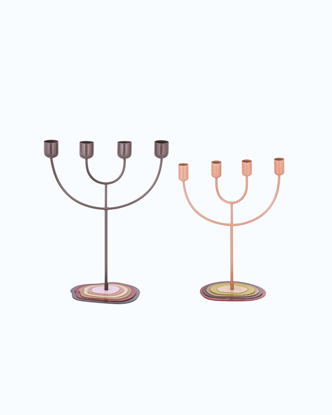 Tiered Base Artistic Candelabras