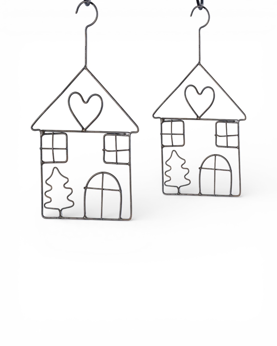 Twin Heart and Tree House Charms