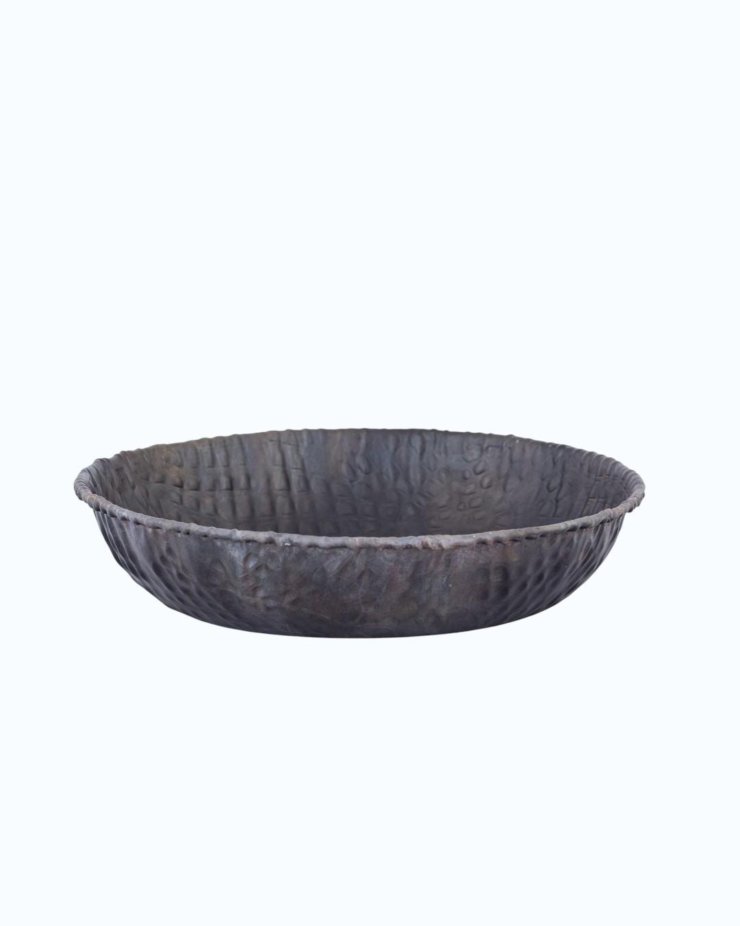 Large Hammered Wide Basin