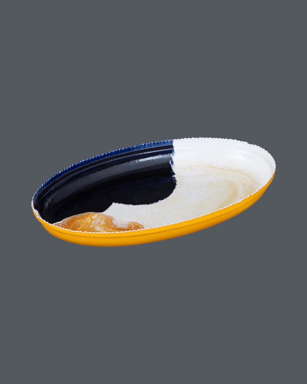 Molten Amber Horizon Oval Tray