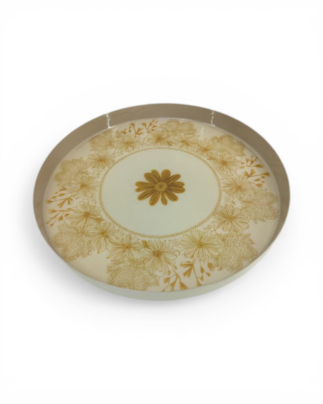 Poetic Romance "Golden Harvest Marigold Platter"