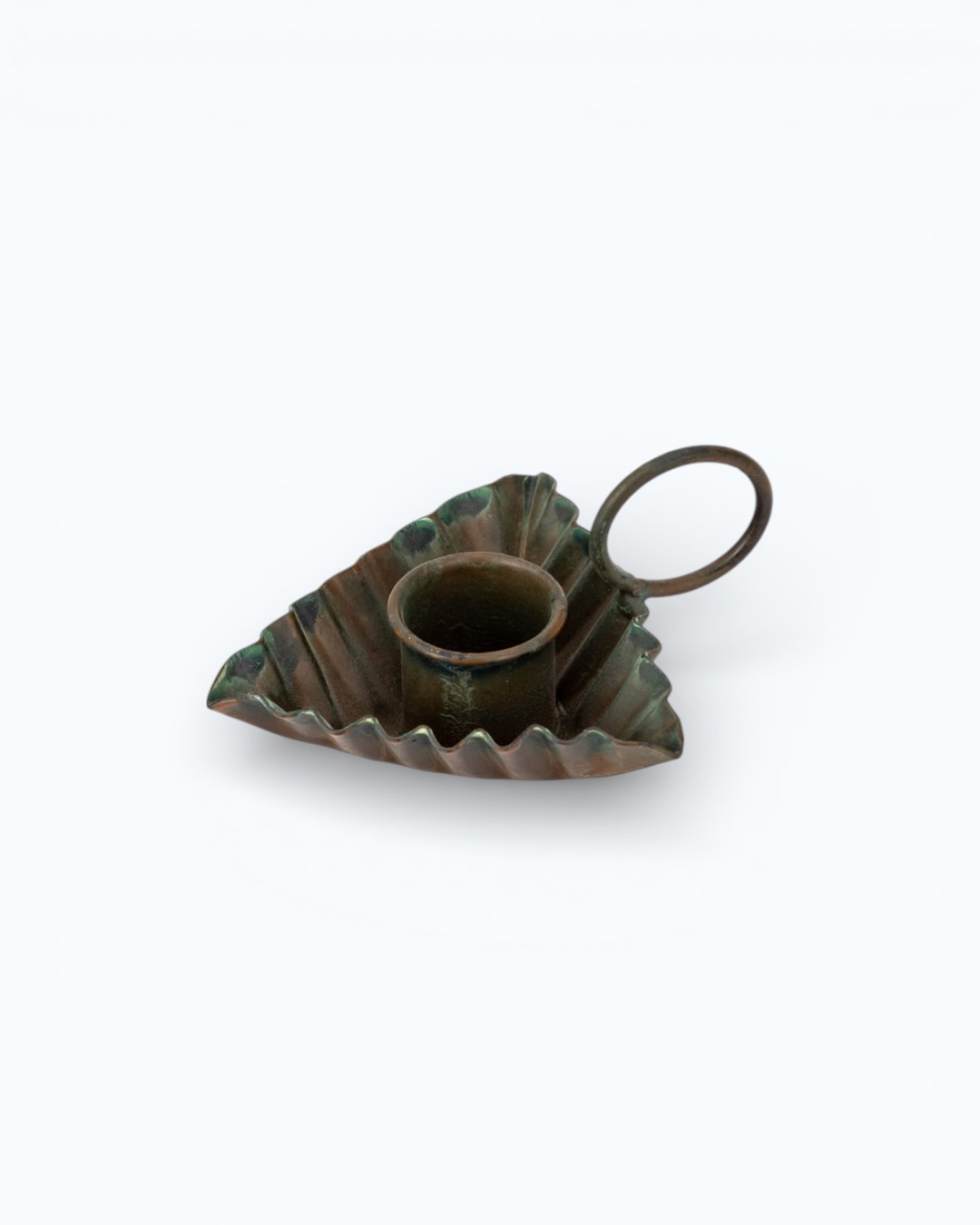 Triangular Fluted Chamberstick