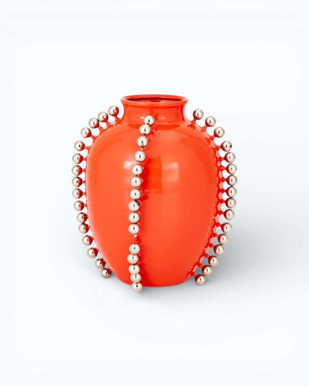 Tangerine Beaded Avant-Garde Planter