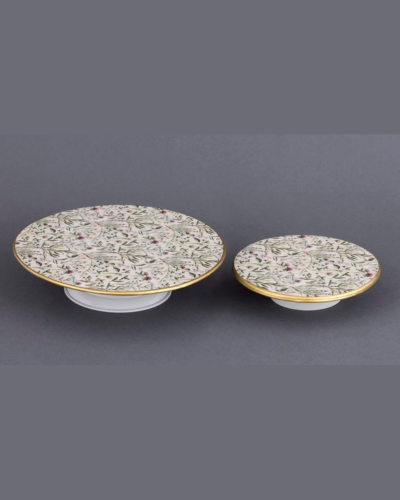 Botanical Meadows Print Cake Stands (Set of 2)