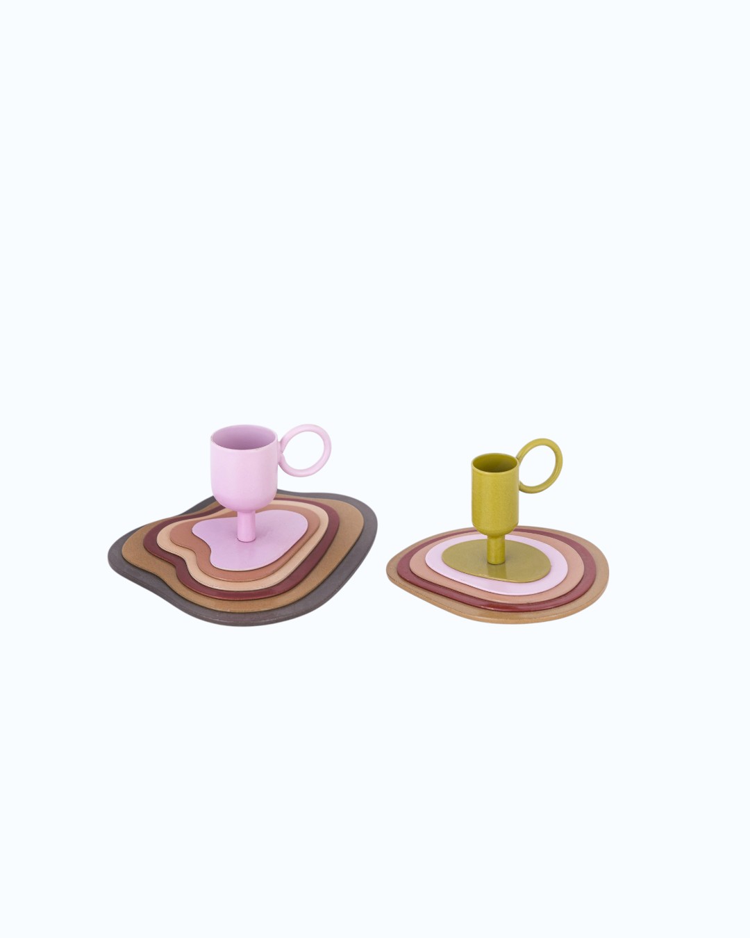 Vibrant Handled Pastel Base Holder