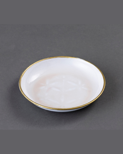 Small White Floral Plate