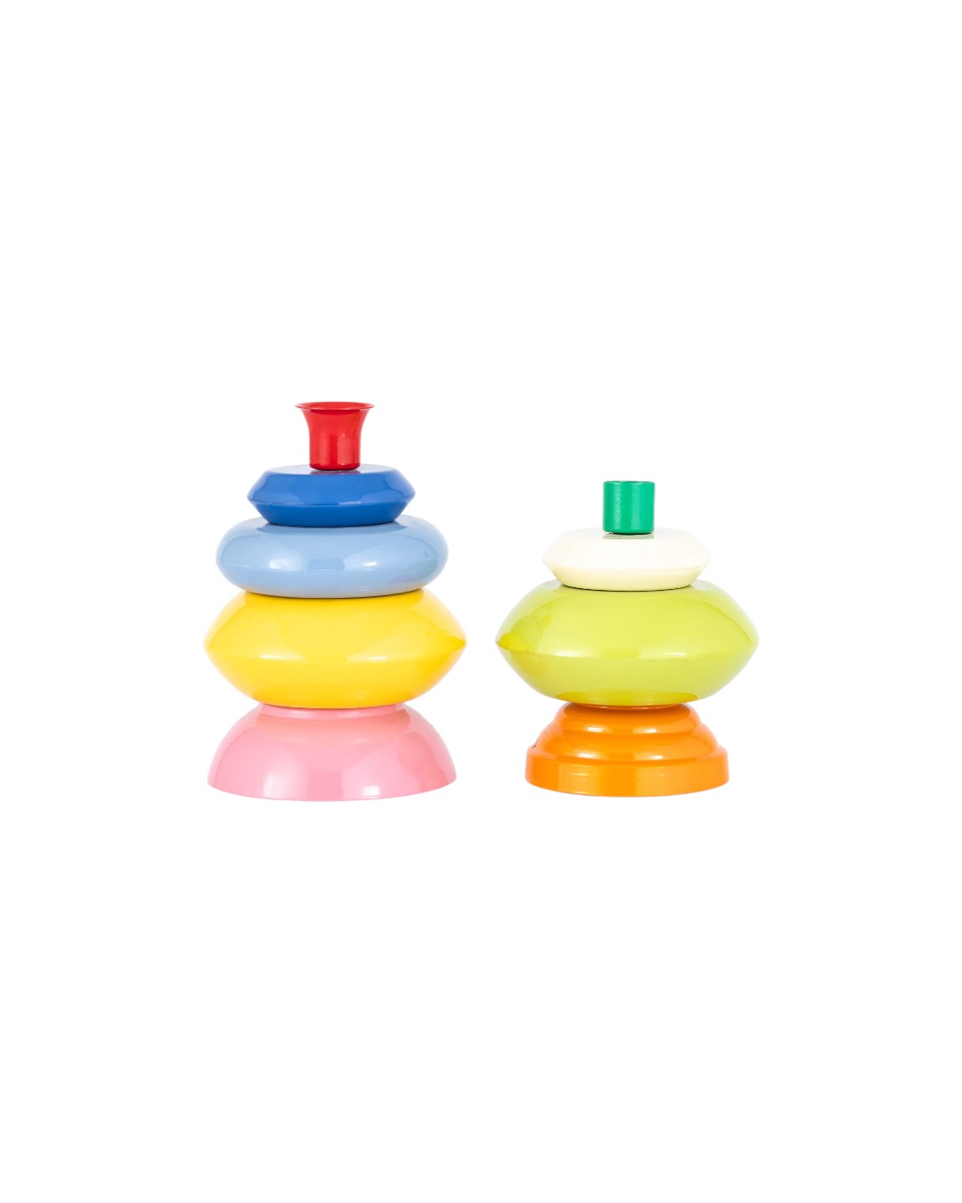 Playful Living Vibrant Stacked Totem Candle Holder