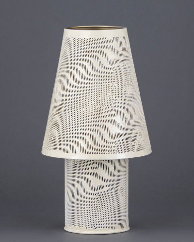 Ivory Wave Pattern Lamp
