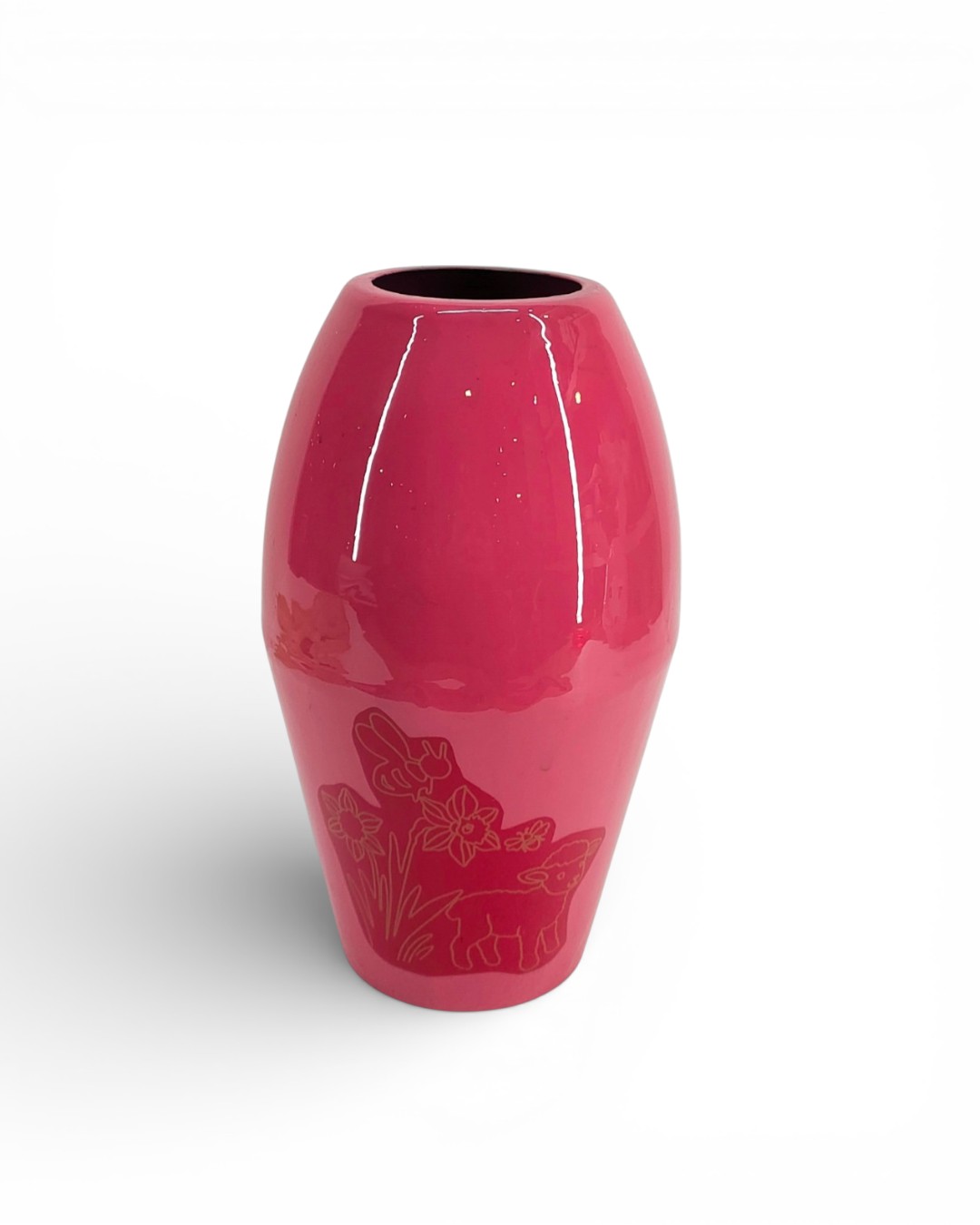 Easter Joy Floral Lamb Vase