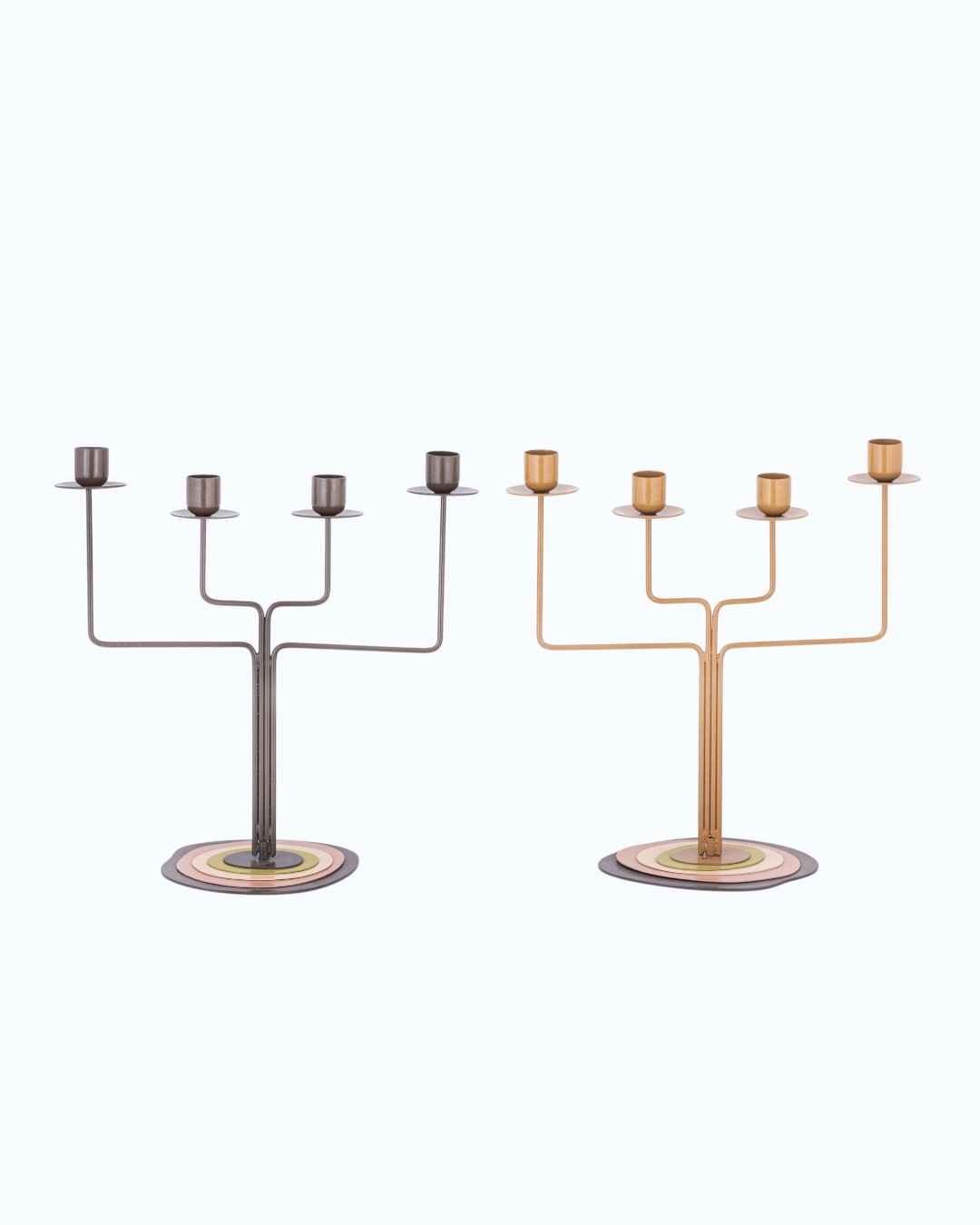 Contour Earth Angular Candelabra