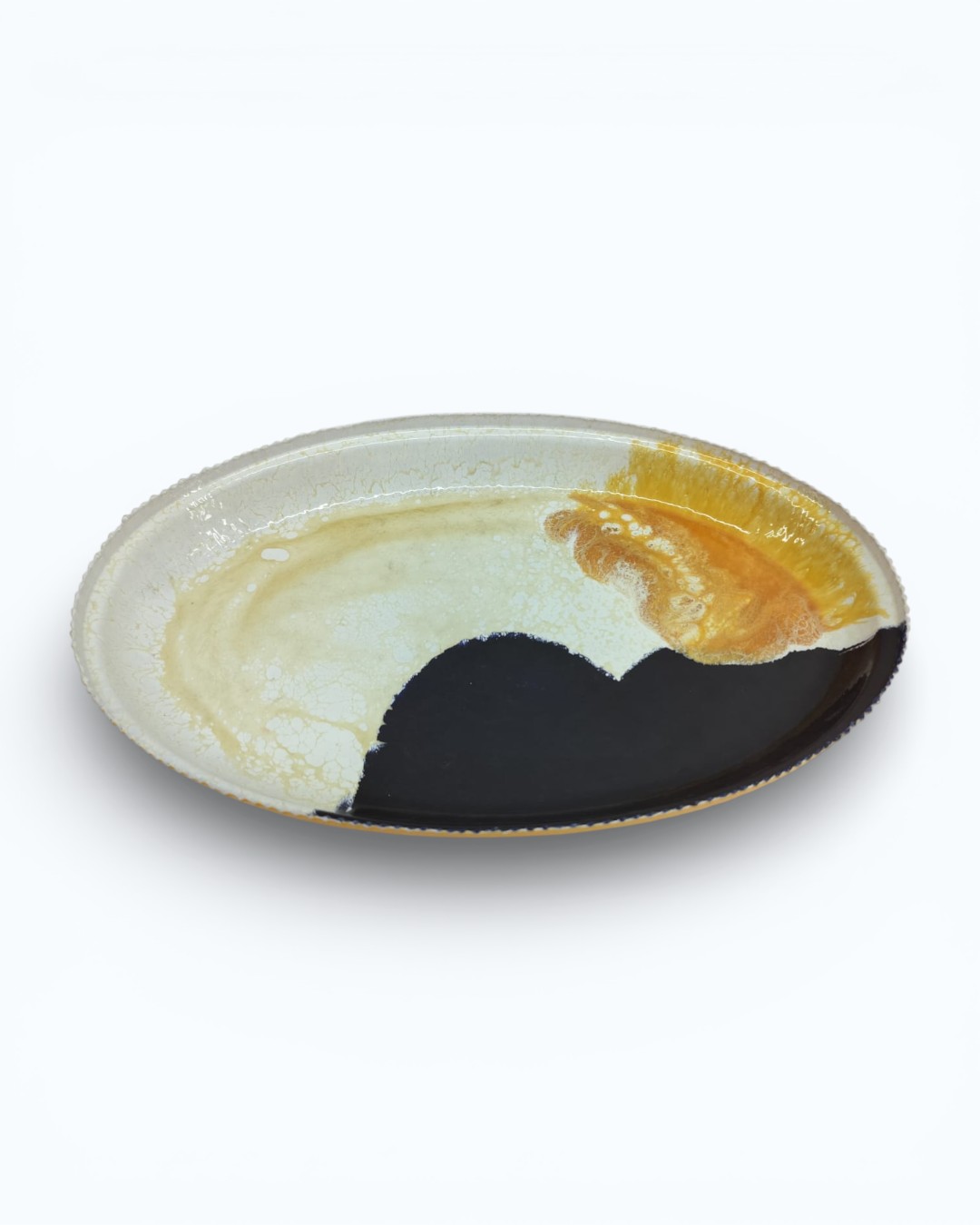 Molten Amber Horizon Oval Tray