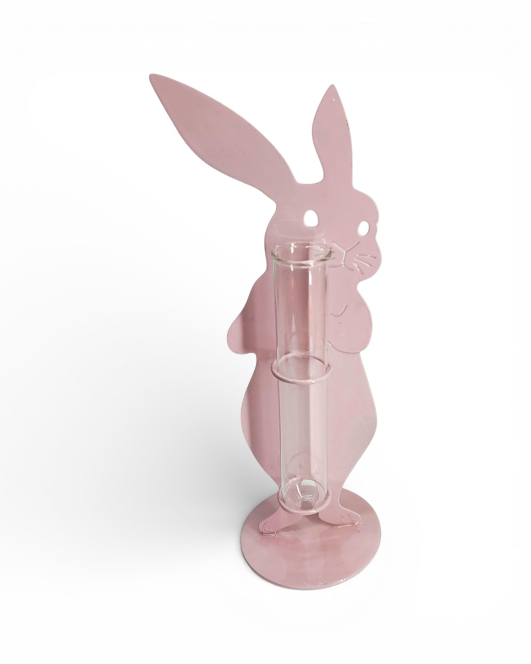 Easter Joy Standing Blush Rabbit Flower Vase