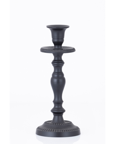 Ornate Double-Rim Candlestick Holder
