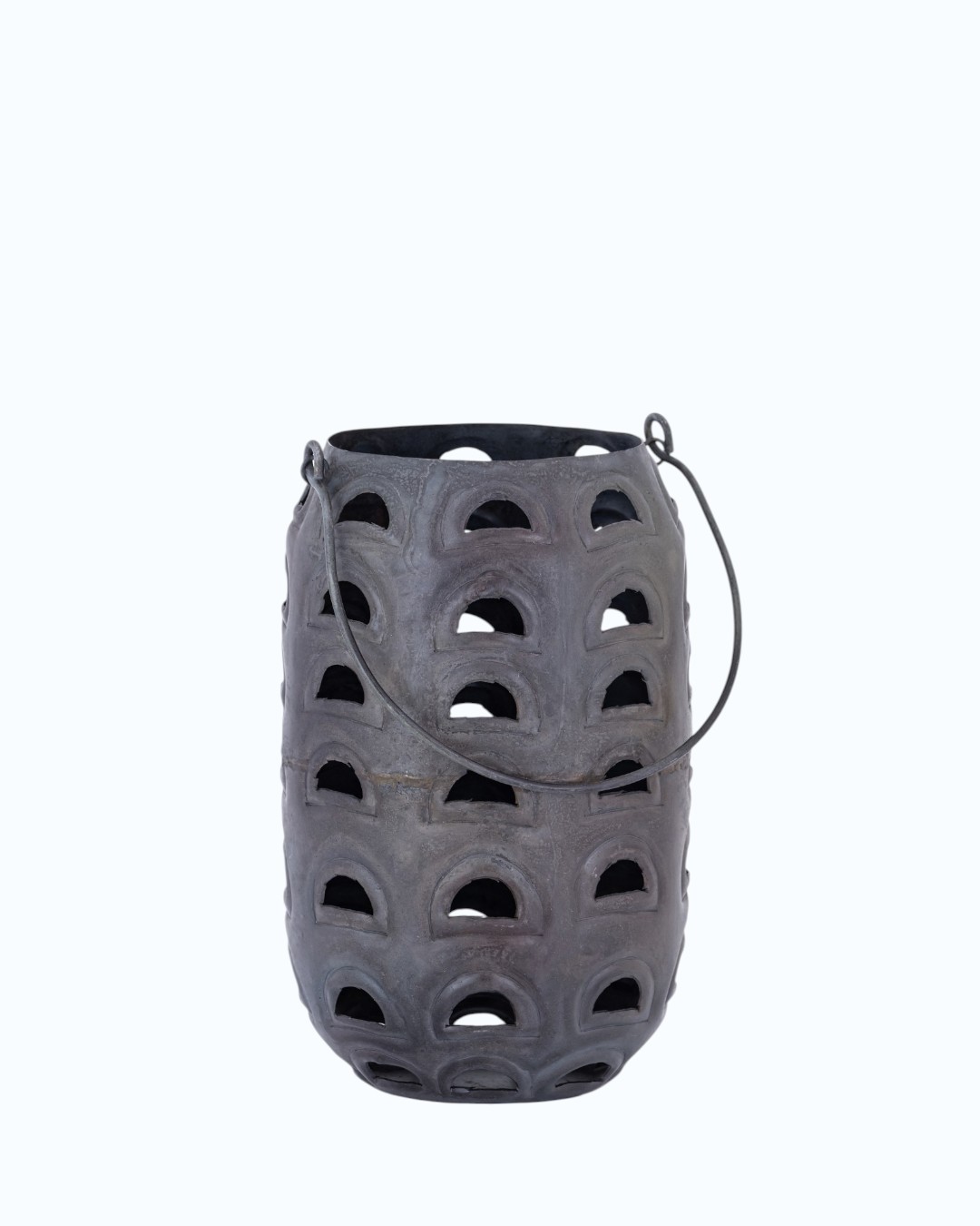 Antique Arch Patterned Iron Lantern