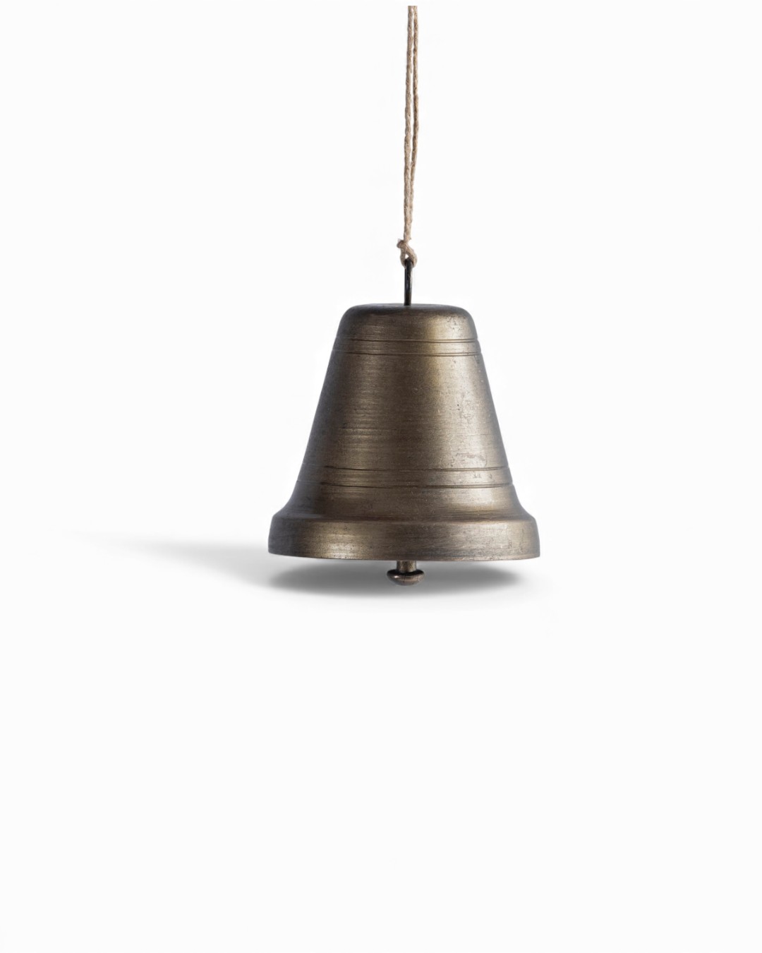 Mini Classic Tapered Bell Ornament, Antiqued