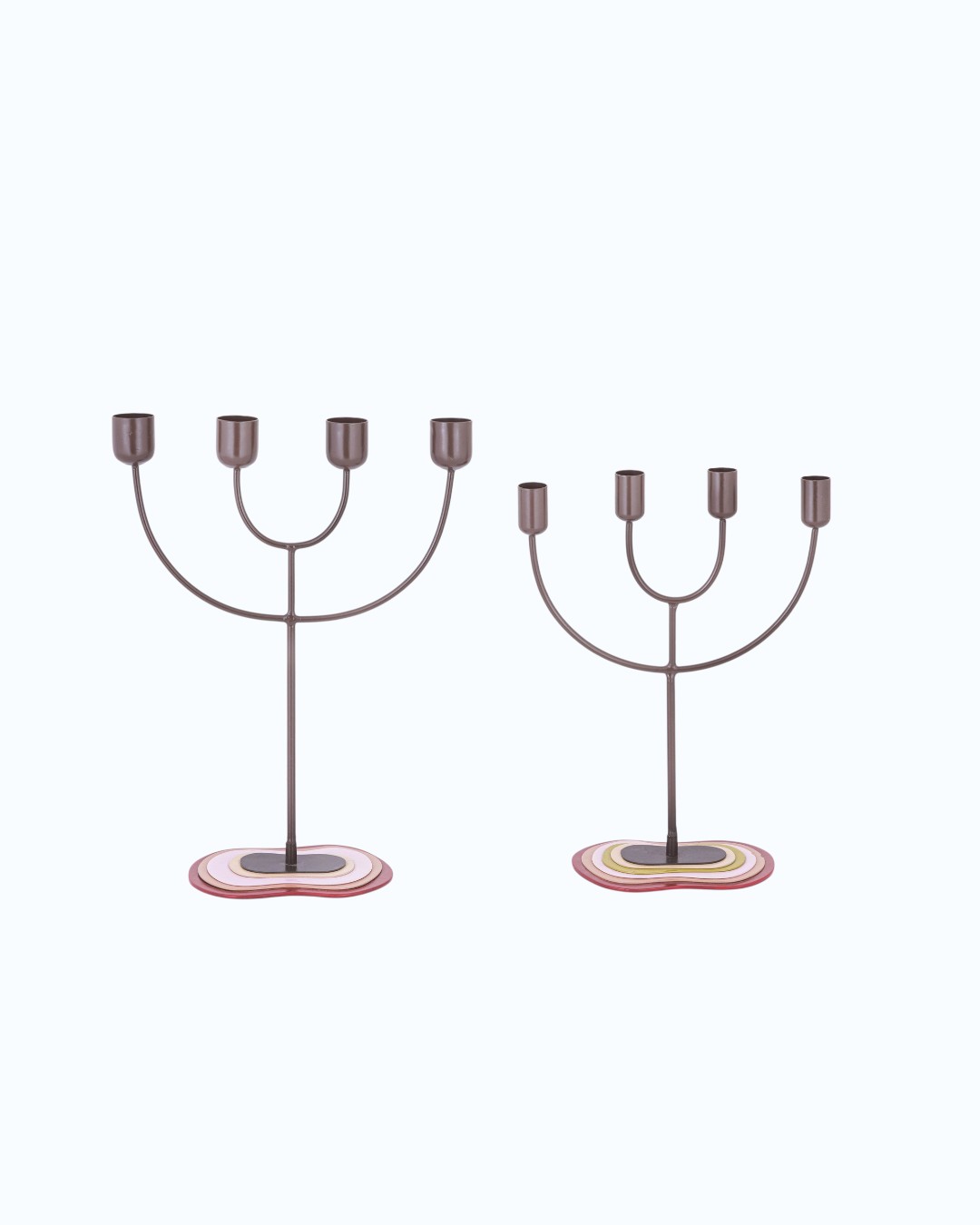 Four Arm Minimalist Branch Candelabra