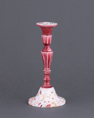 Botanical Meadows Pink Floral Candle Holder