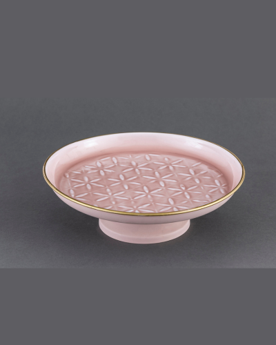 Blush Pink Floral Cake Stand