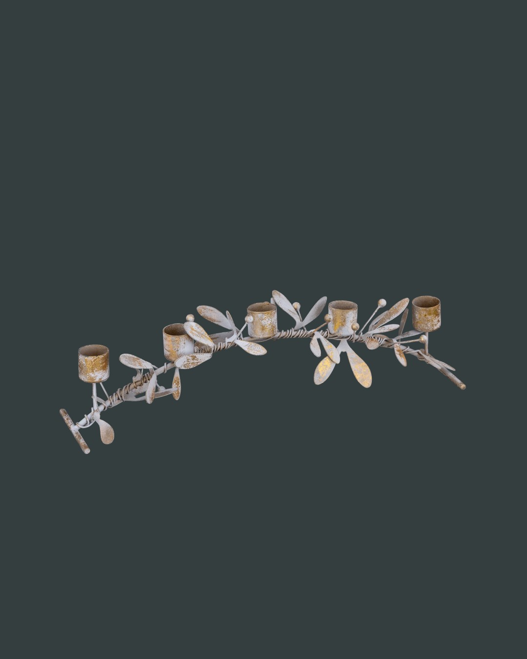 Curved Mistletoe Candelabra Rail