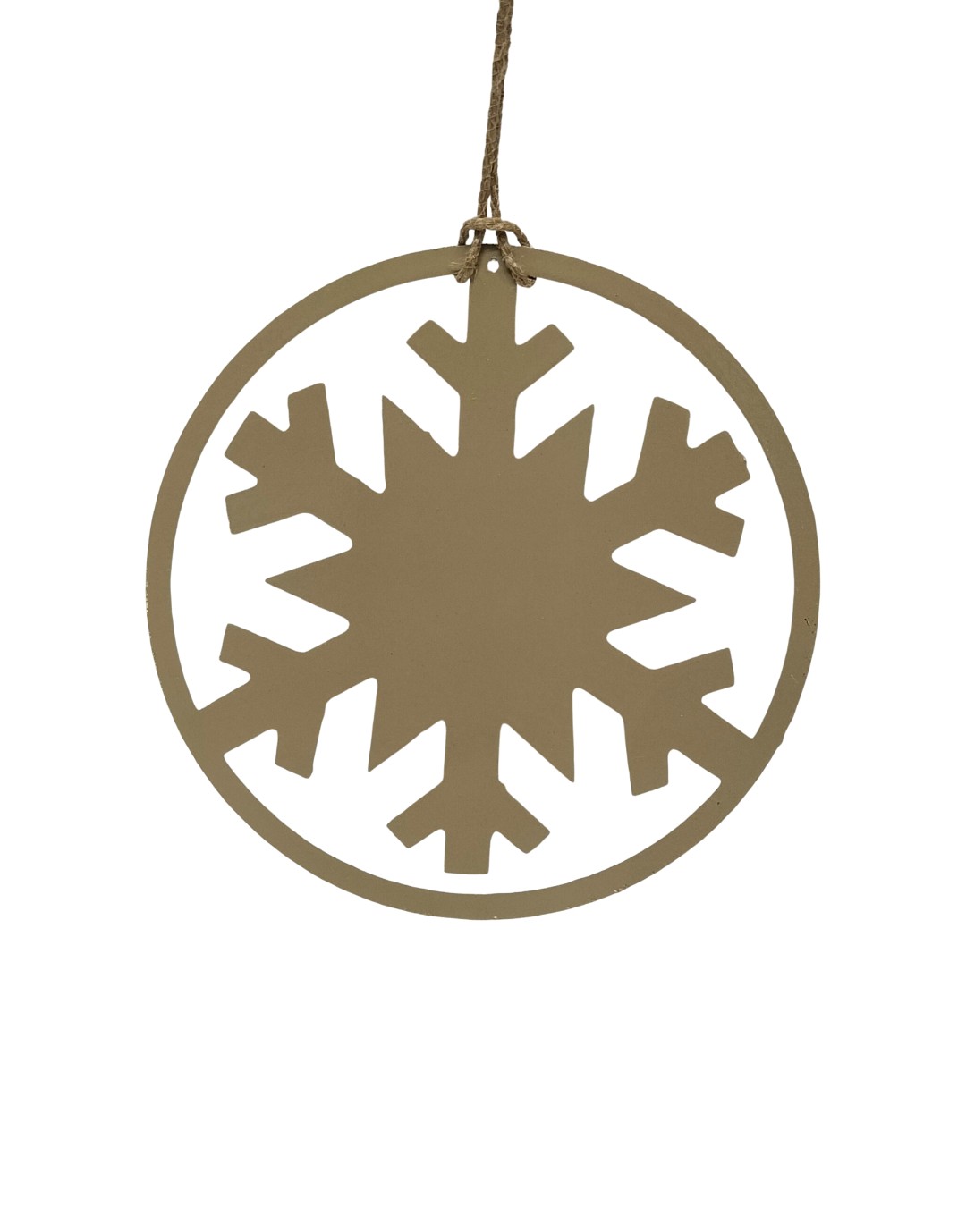 Metallic Snowflake Ring Ornament