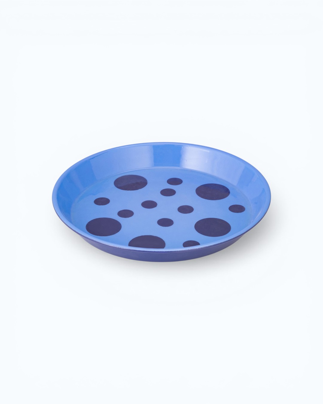 Playful Dots Sky Blue Plate