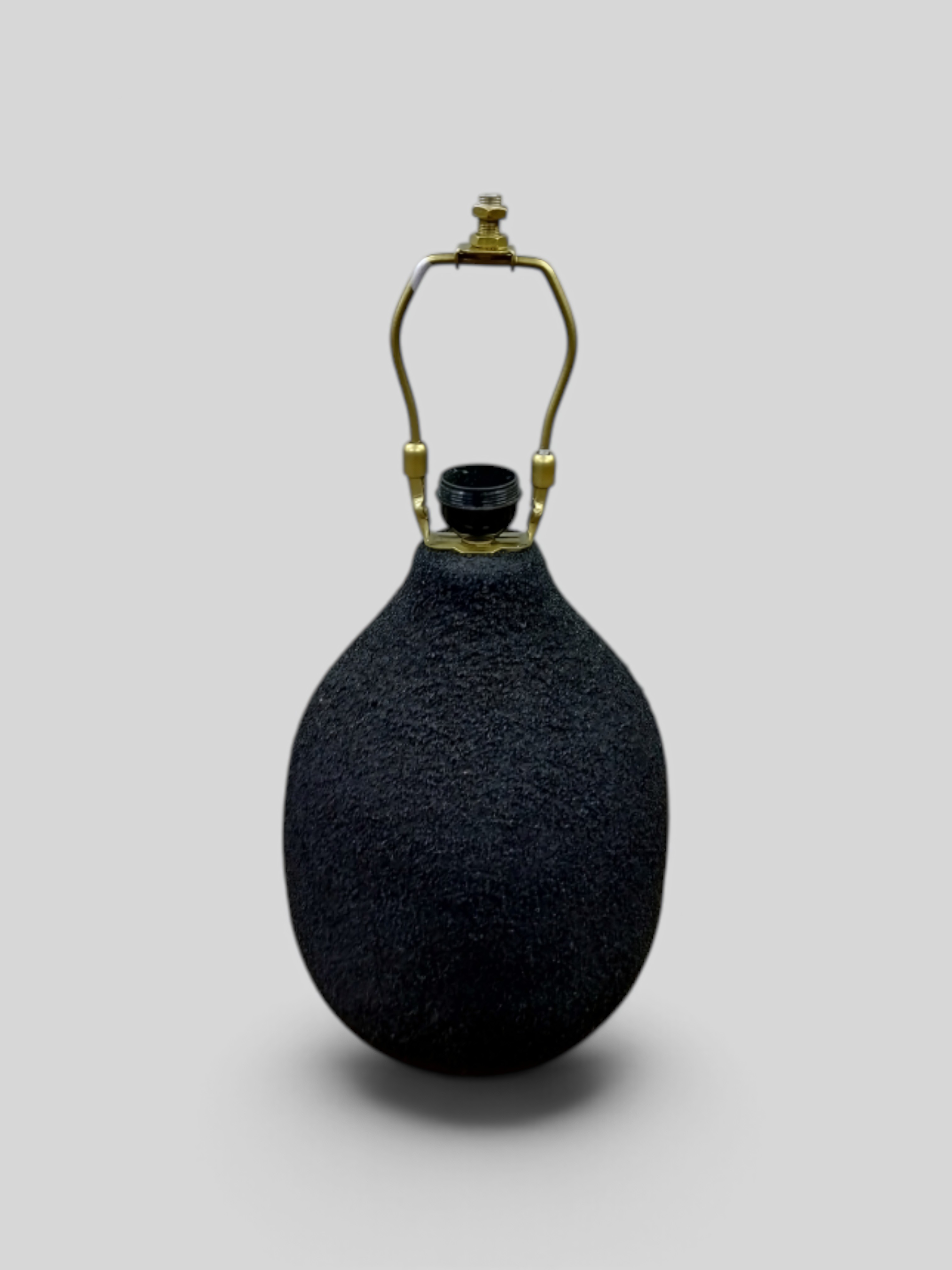 Teardrop Matte Black Lamp Base