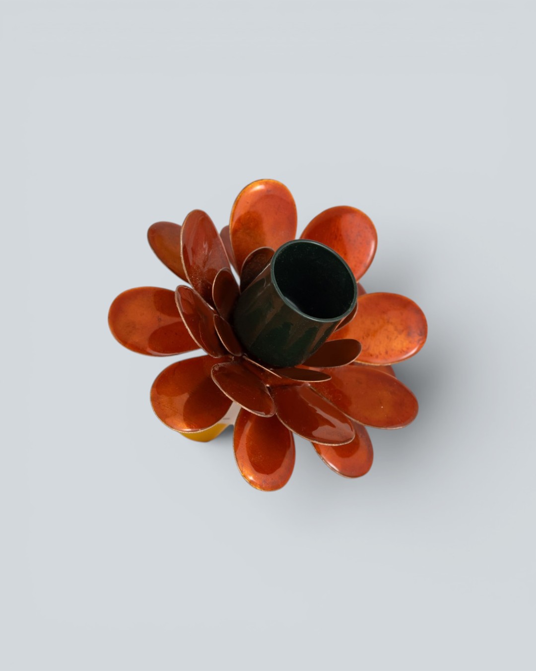 Playful Living Floral Orange & Dark Green Holder