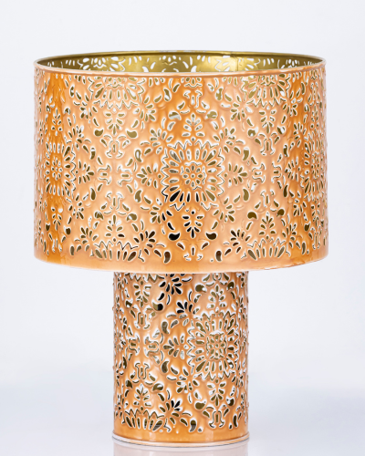 Golden Intricate Motif Table Lamp