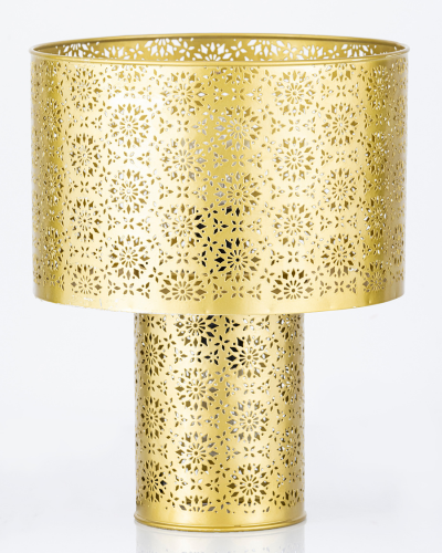Gold Floral Elegance Lamp Holder