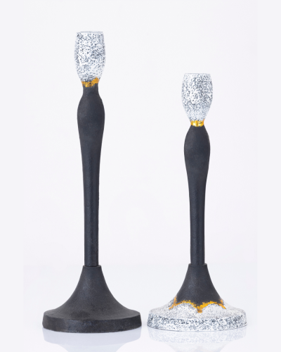 Modern Taper Candlestick Pair