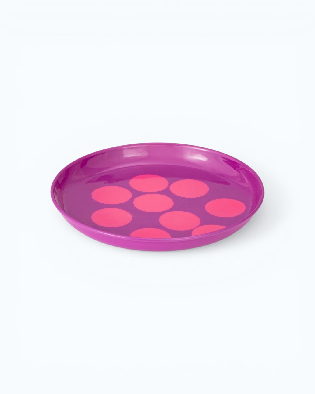 Playful Dots Royal Purple Plate