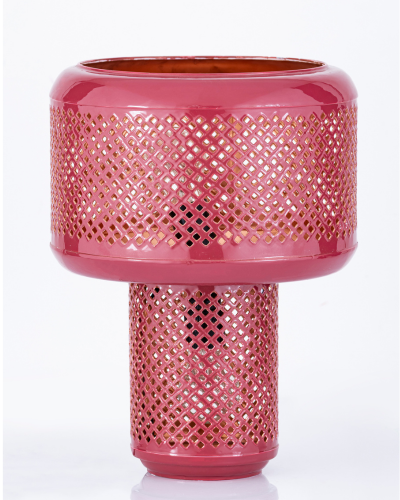 Deep Rose Mesh Table Lamp