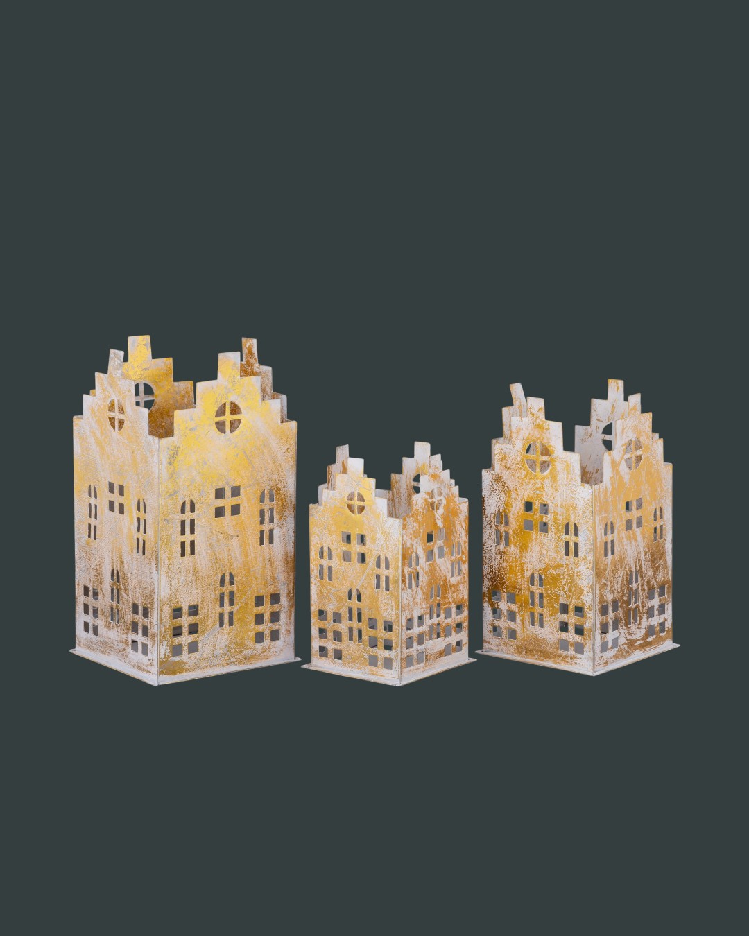 Gilded Village Metal Tealight Holders