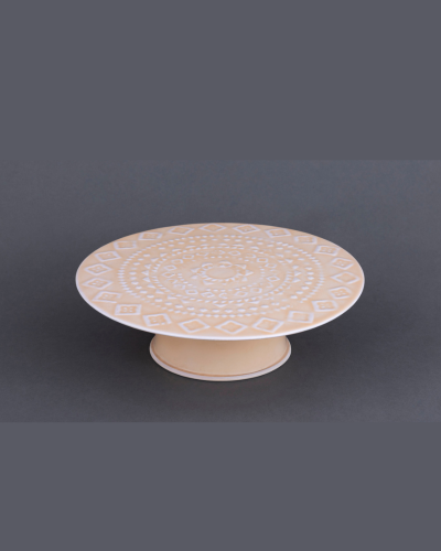 Light Beige Mandala Cake Stand