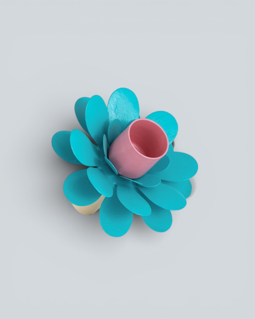 Playful Living Floral Turquoise & Pink Holder
