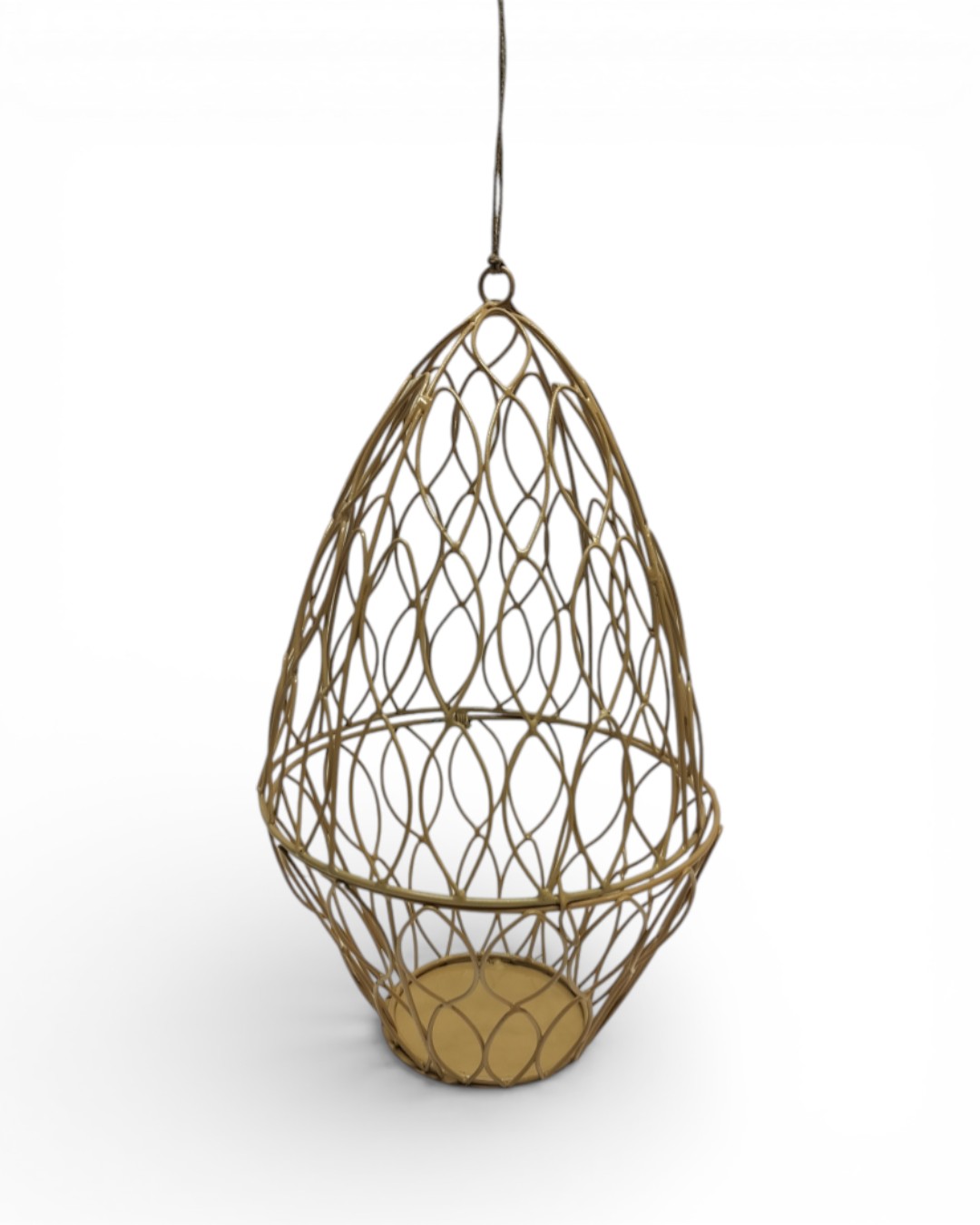 Easter Joy Gilded Filigree Egg Basket