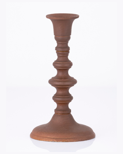 Vintage Turned-Style Metal Candle Sticks